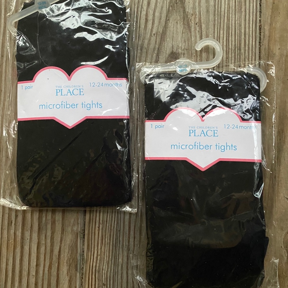 Set of 2 NWT Children’s Place Black Tights